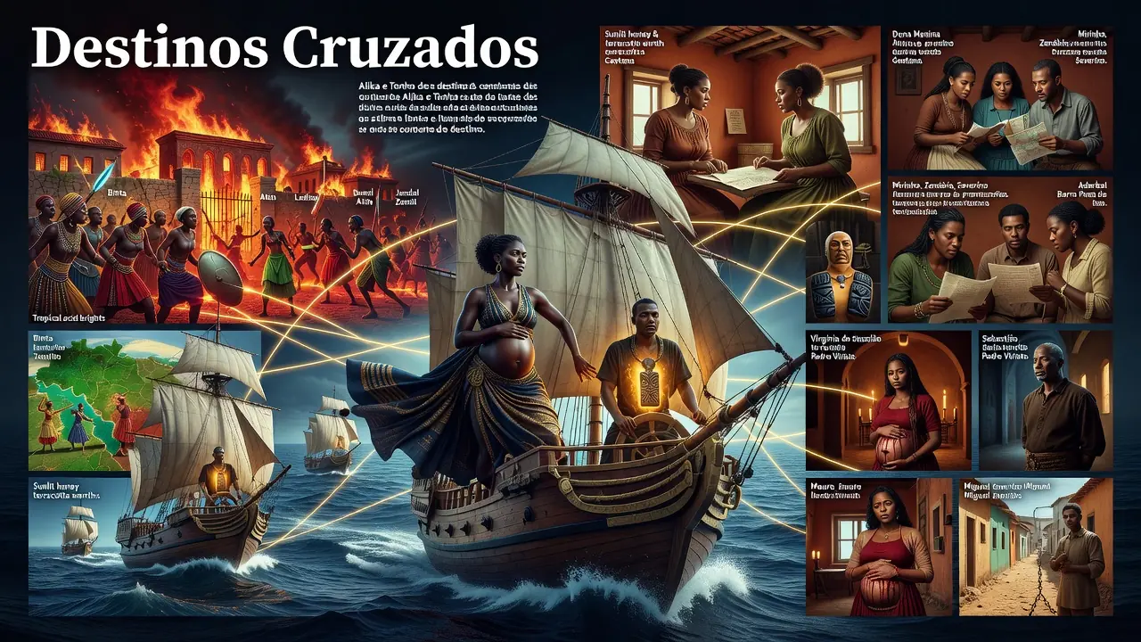 Destinos Cruzados: Trama de Alika e Tonho Atravessa Dois Continentes
