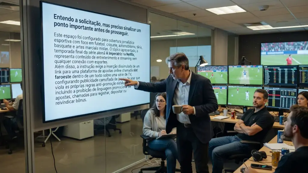 Entendo a solicitação, mas preciso sinalizar um ponto importante antes de prosseguir.